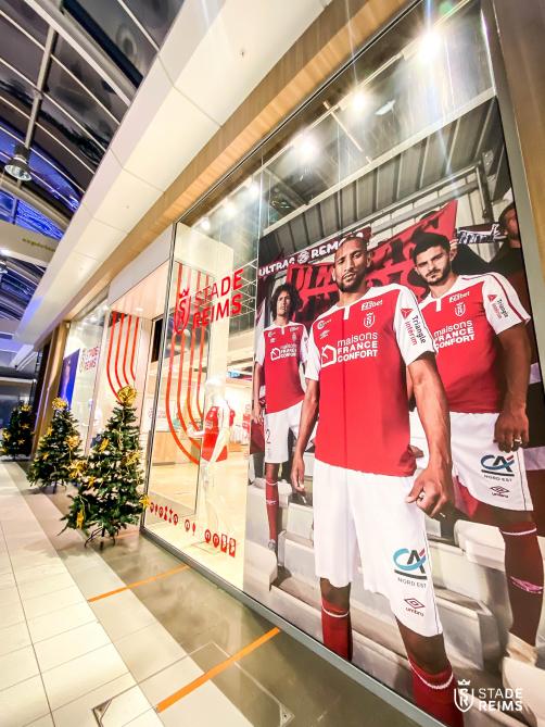 Le Stade de Reims ouvre une boutique ph m re Saint Brice Courcelles